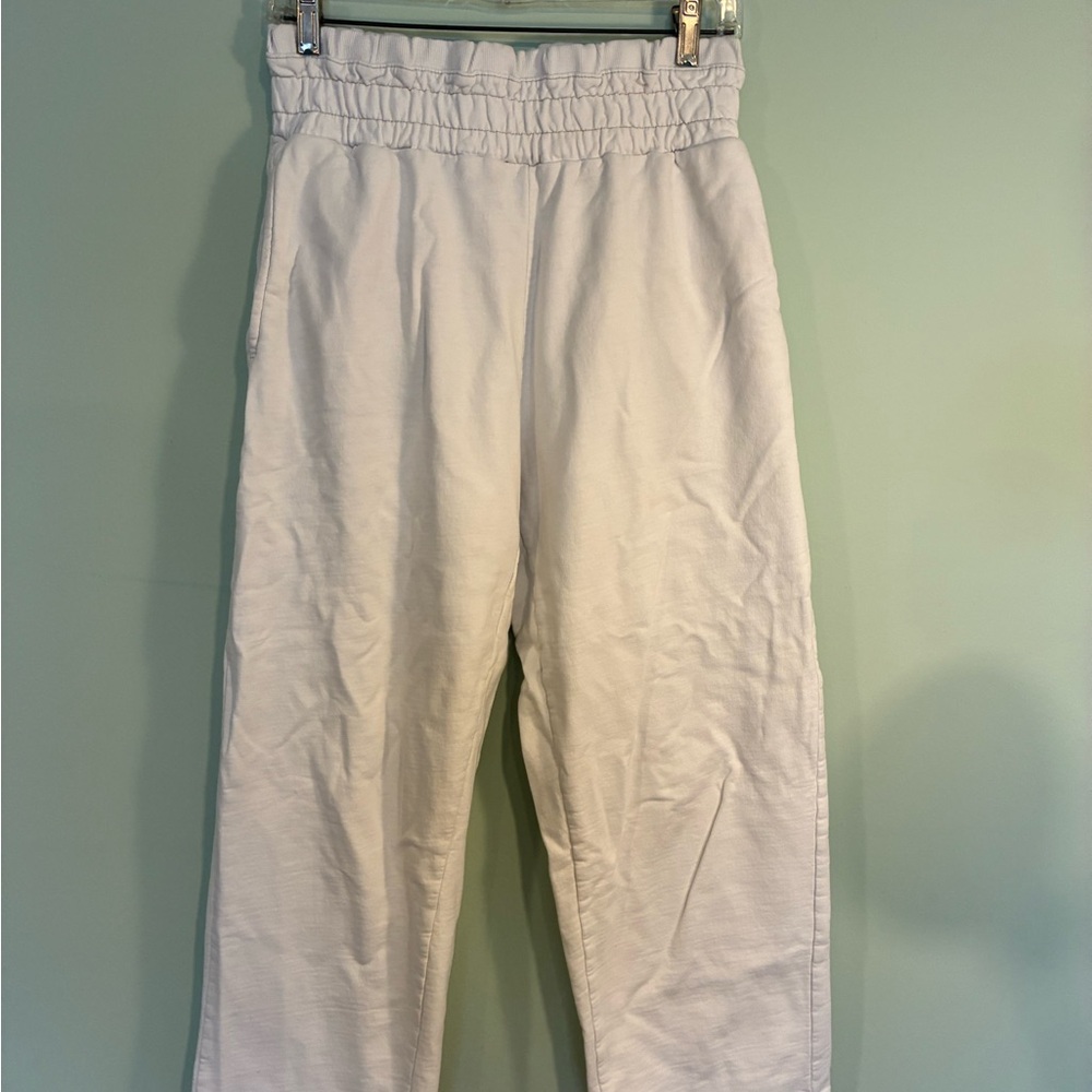 Urban Outfitters Cream Elastic Waist Pants